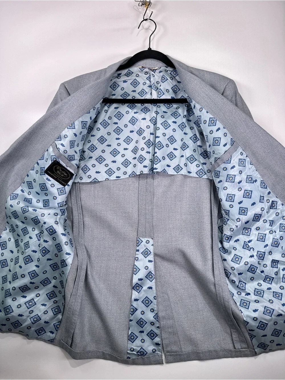 Prestige West Vintage 70s Western Yoke Blazer Gray 44R